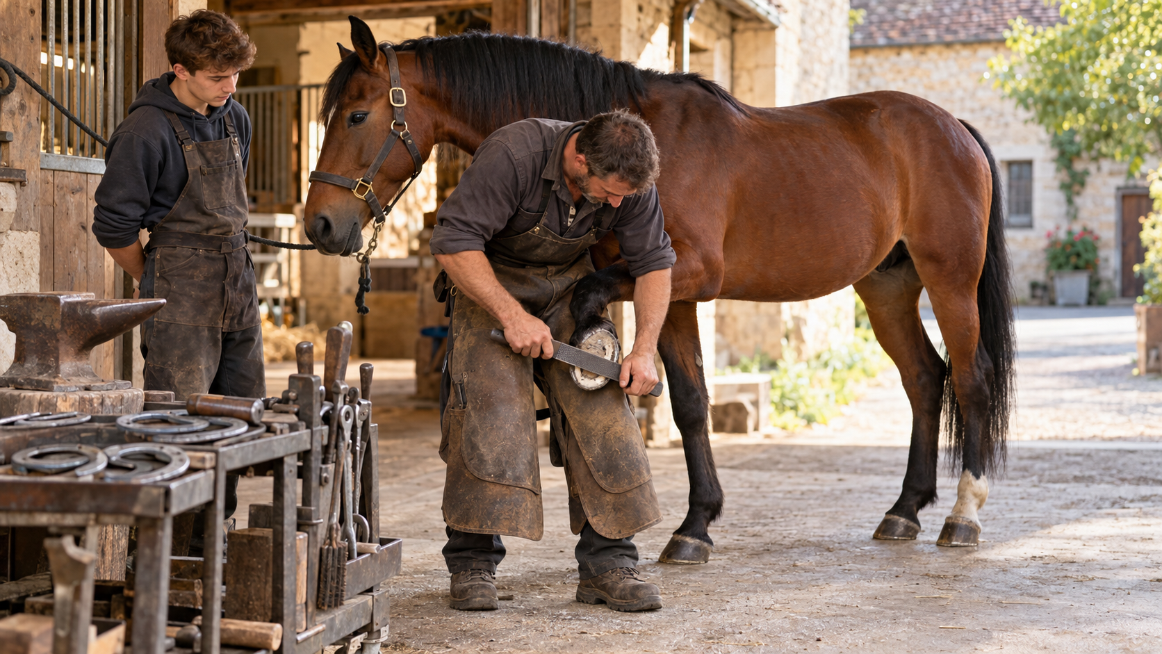Travailler autour du pied du cheval : 5 métiers à découvrir au-delà du maréchal-ferrant